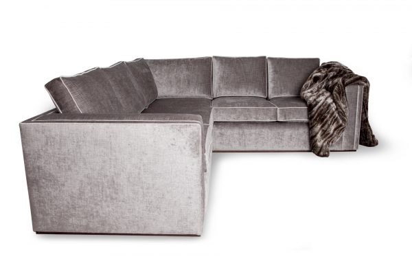 grey corner sofa throw left